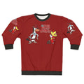 Quick Draw McGraw cartoon character on a grey sweatshirt