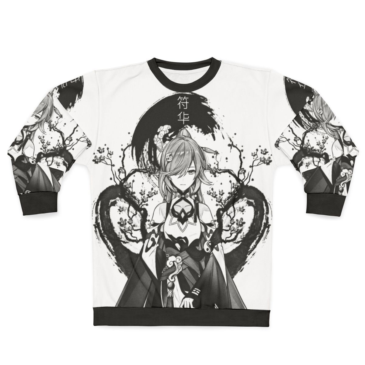 Quiet Ink Anime-Inspired Monochrome Sweatshirt