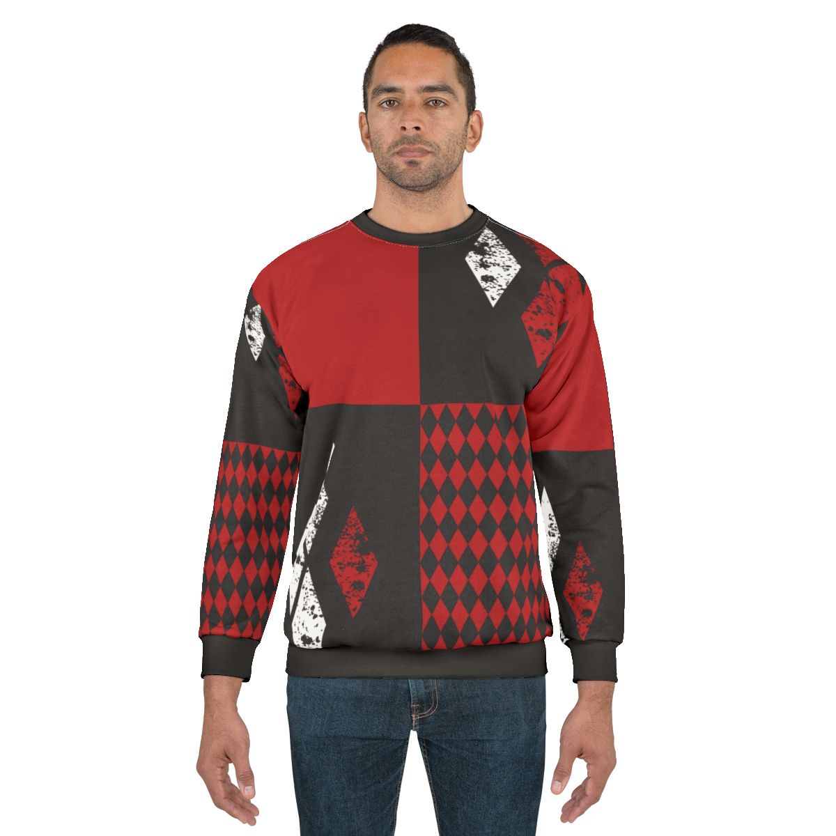Harley Quinn Diamond Print Sweatshirt