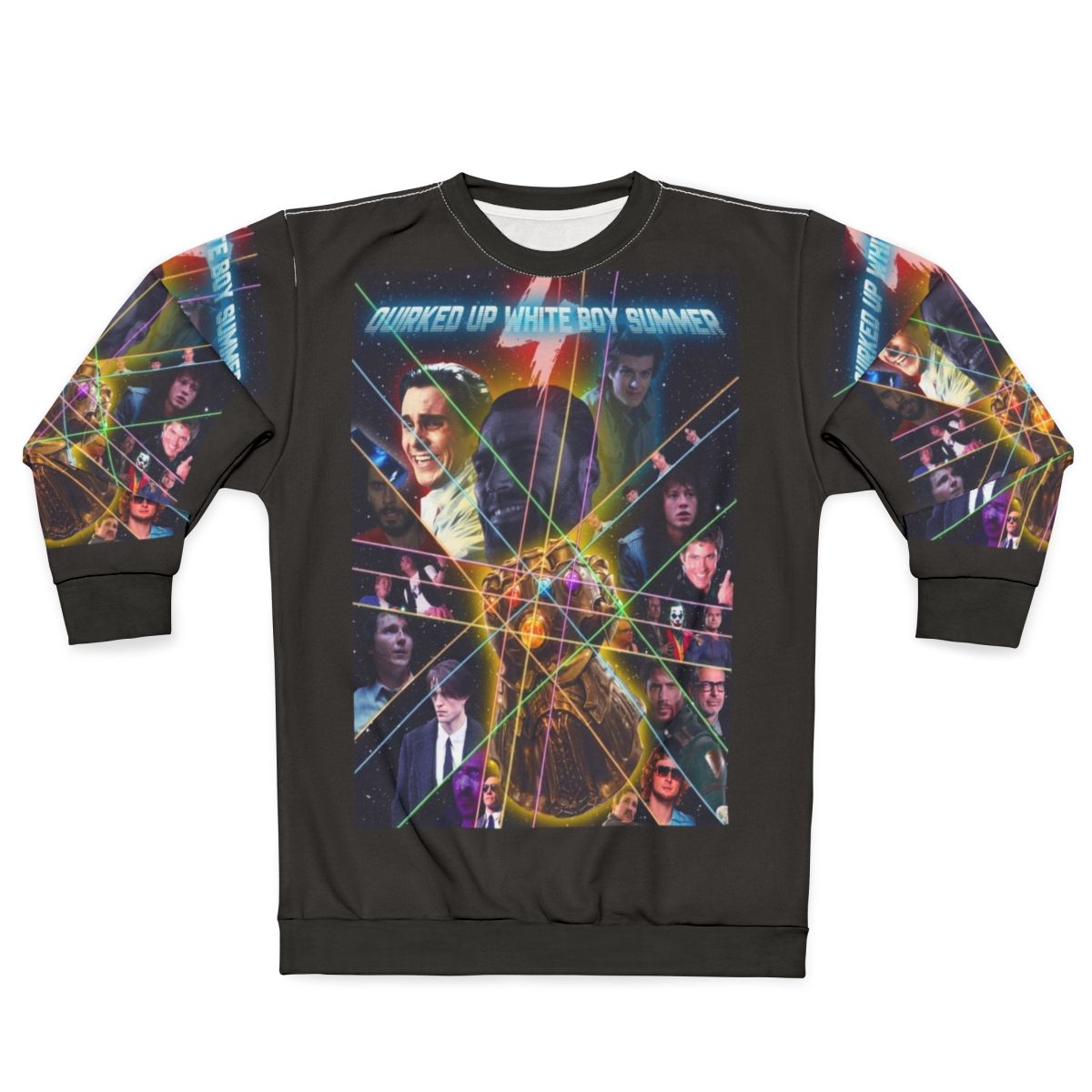 Quirky white boy summer graphic sweatshirt