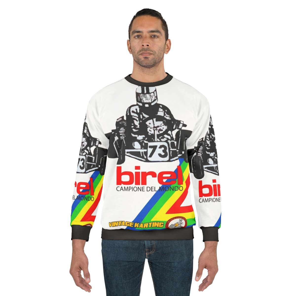 Vintage Birel Sweatshirt with Retro Motorsports Branding