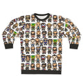 Qwa Vinyl Pop Fighters Sweatshirt with wrestling and pop art design