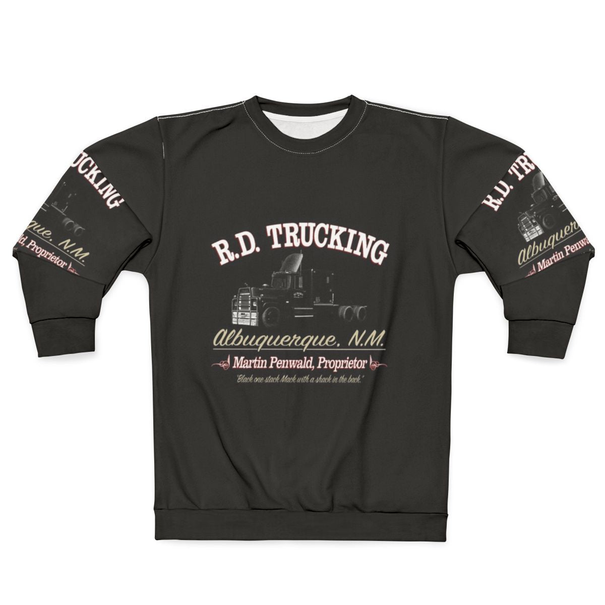 Custom R.D. Trucking Sweatshirt for Trucker