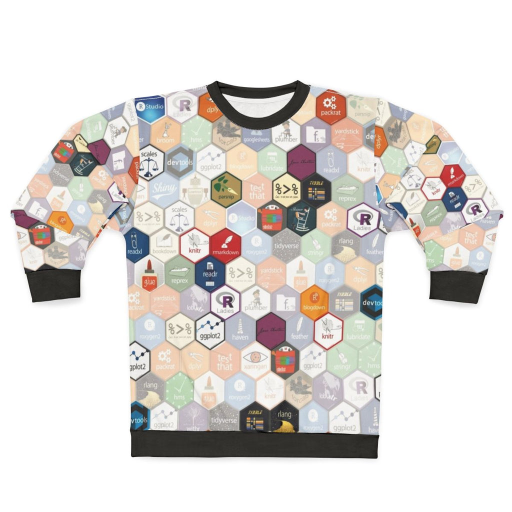 R Hex Fabric Small Hexes Programming & Statistics Sweatshirt