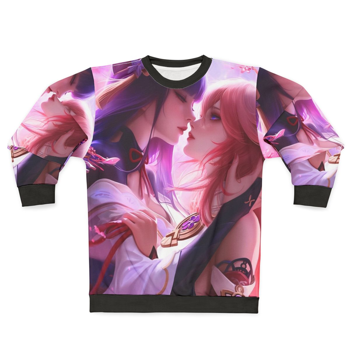 Genshin Impact Raiden Shogun and Yae Miko Cosplay Sweatshirt