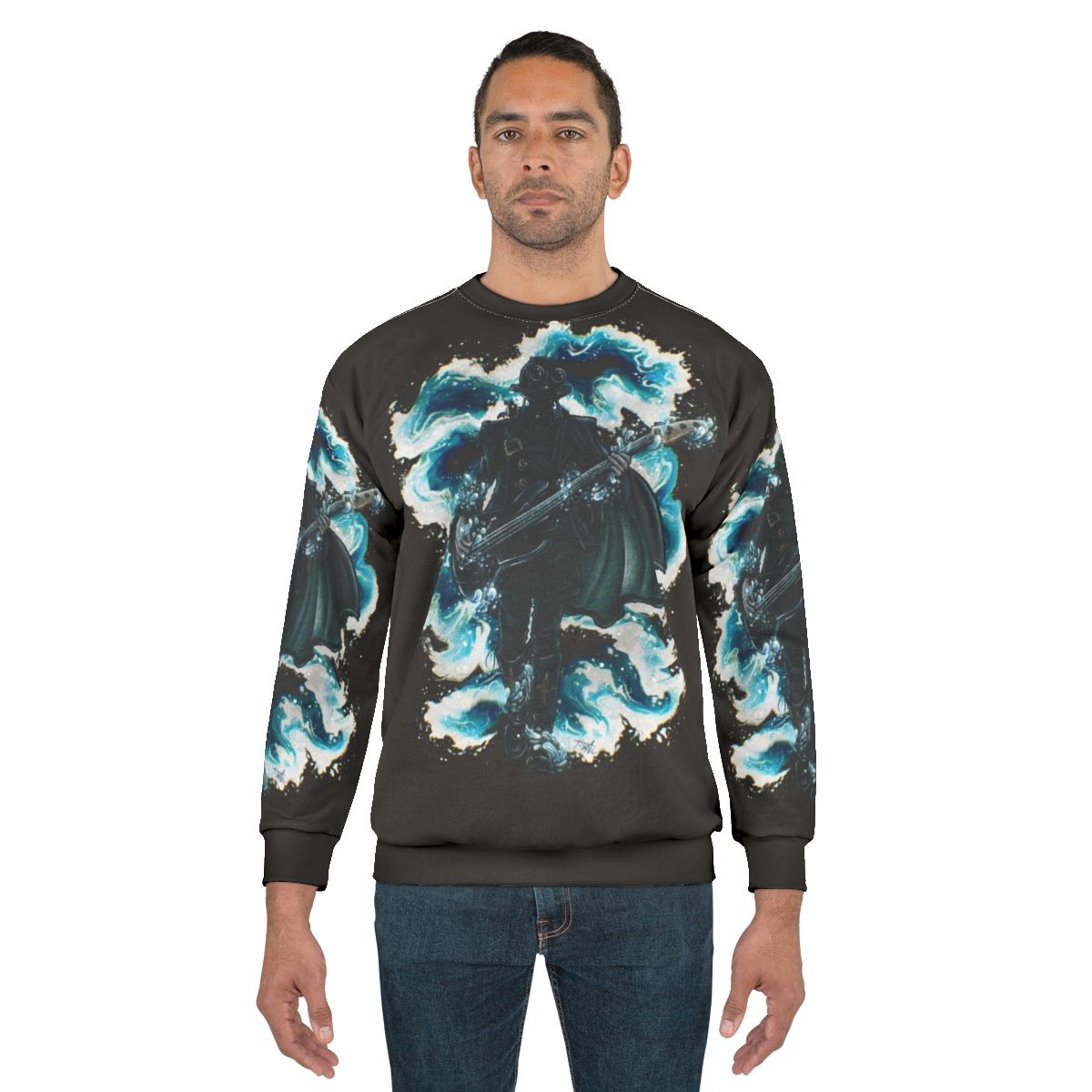 Rain Ghoul Sweatshirt with Ghost Band Design
