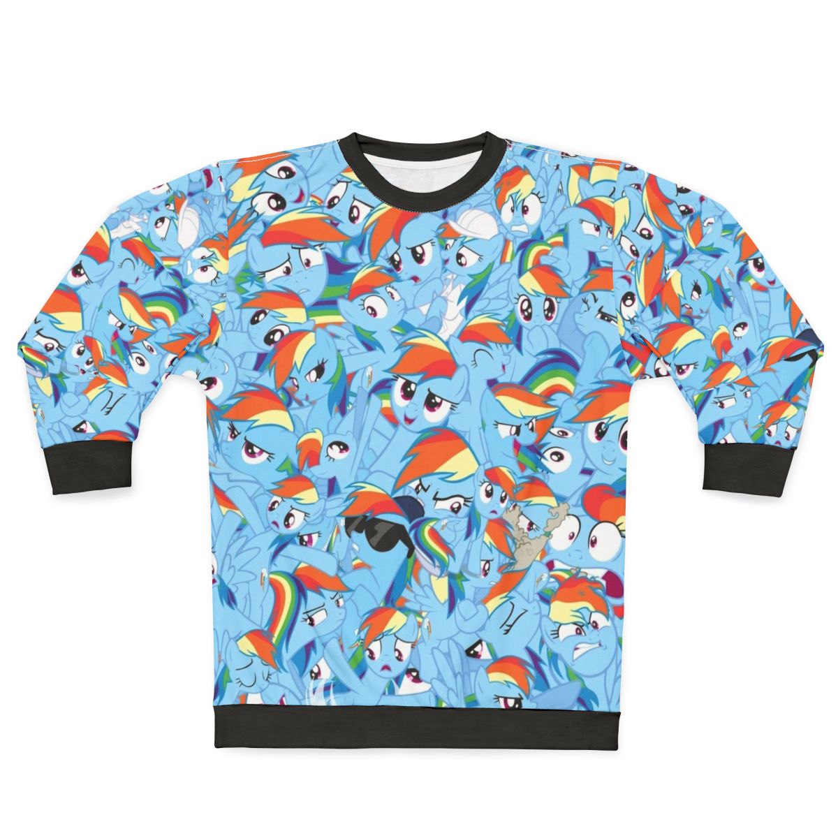 Colorful Rainbow Dash My Little Pony Brony Sweatshirt