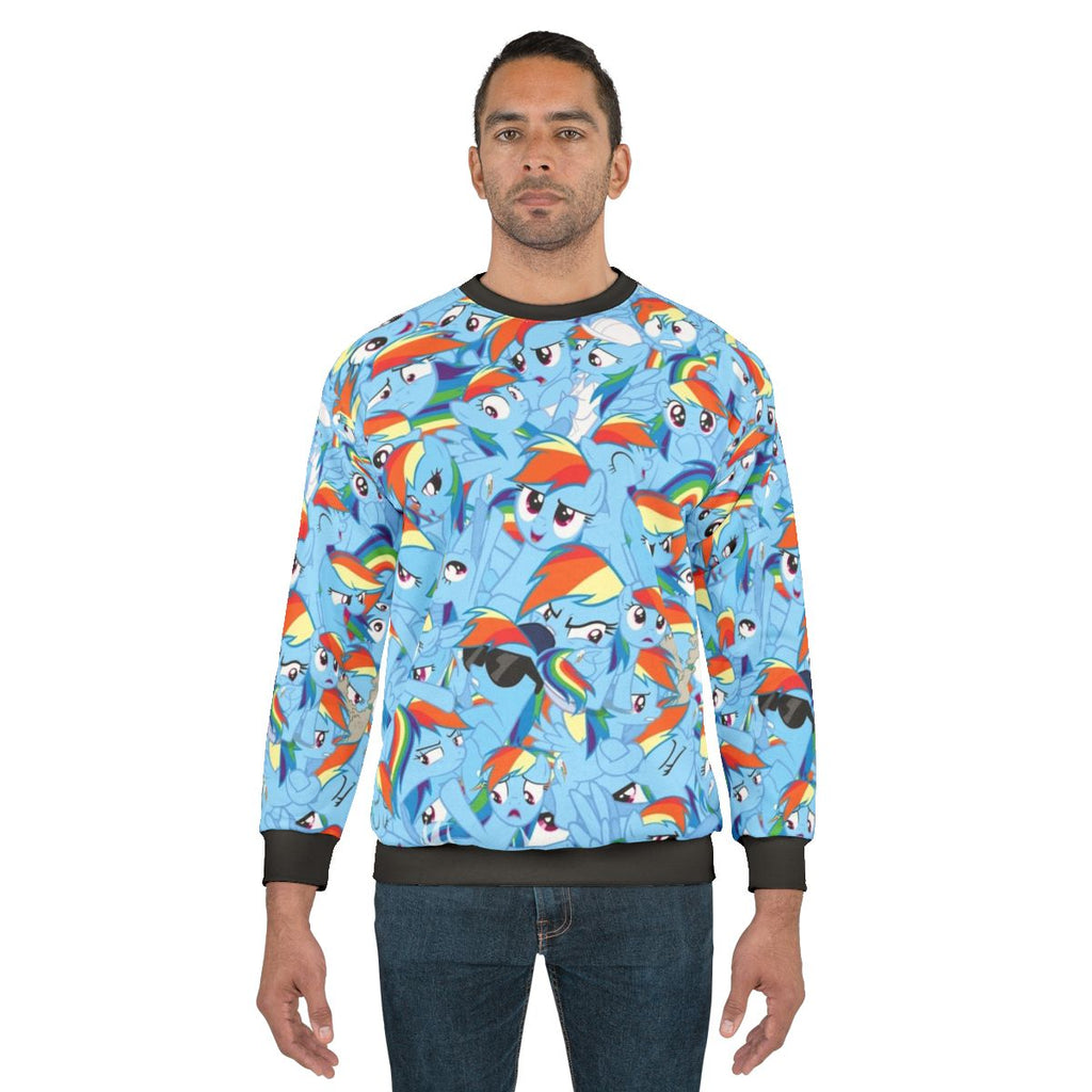 Colorful Rainbow Dash My Little Pony Brony Sweatshirt