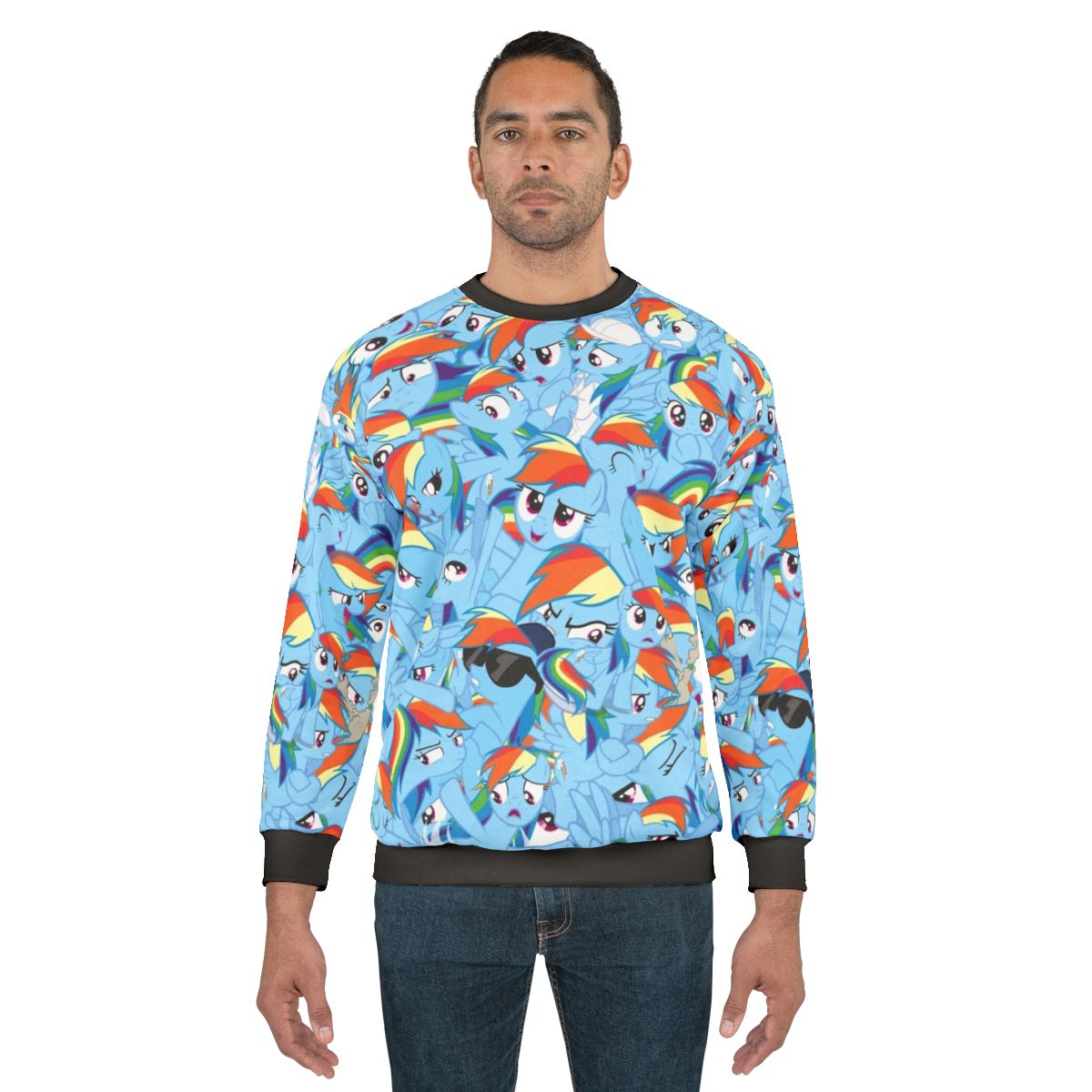 Colorful Rainbow Dash My Little Pony Brony Sweatshirt