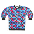 Colorful rainbow fish scales sweatshirt