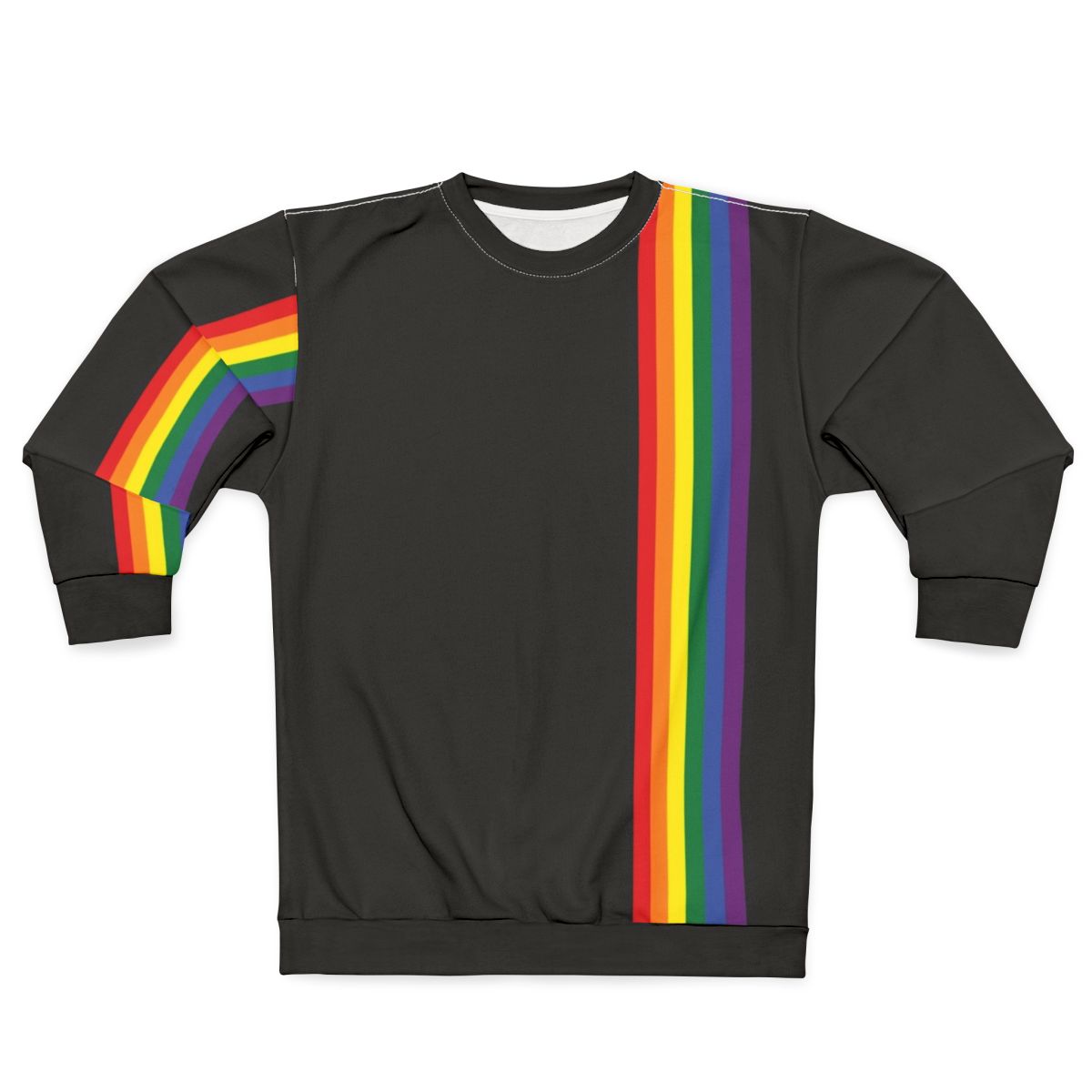 Vibrant rainbow pride LGBTQ sweatshirt