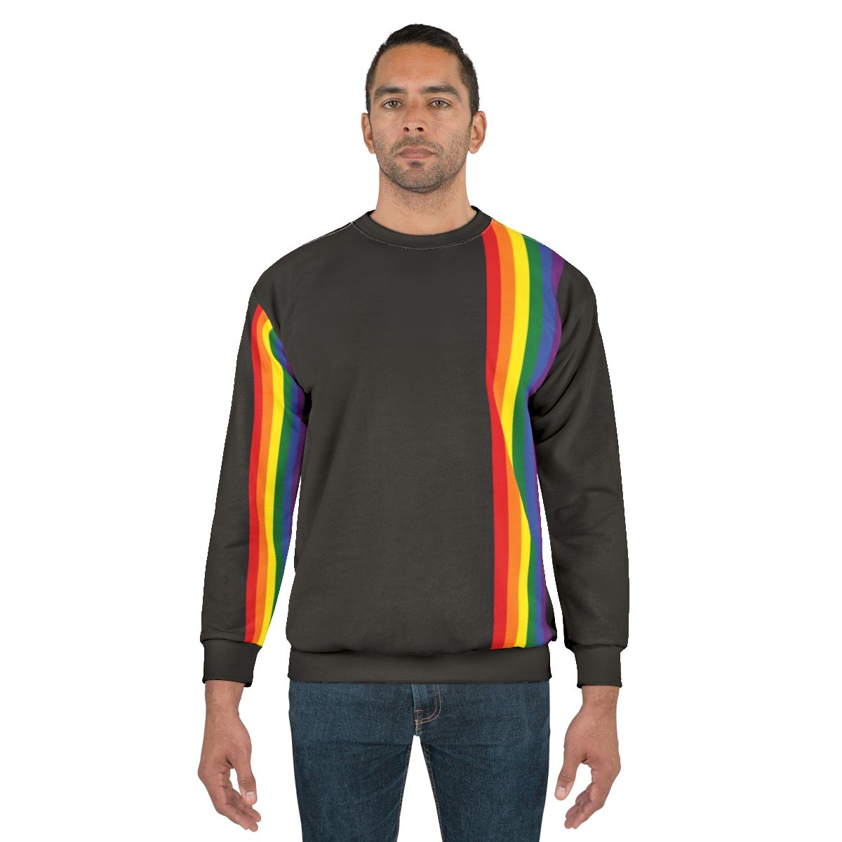 Vibrant rainbow pride LGBTQ sweatshirt