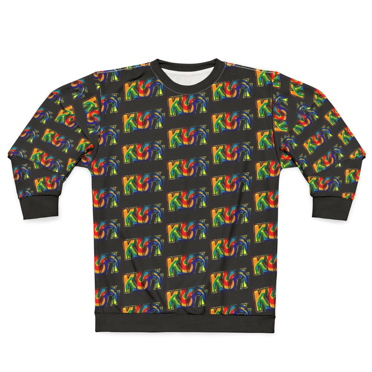 Kiss the Band Rainbow Tie Dye Sweatshirt