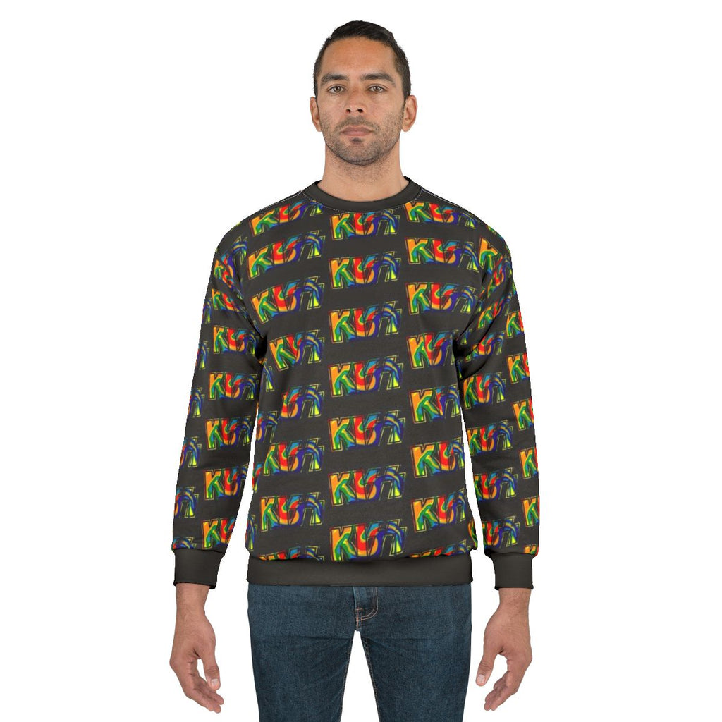 Kiss the Band Rainbow Tie Dye Sweatshirt