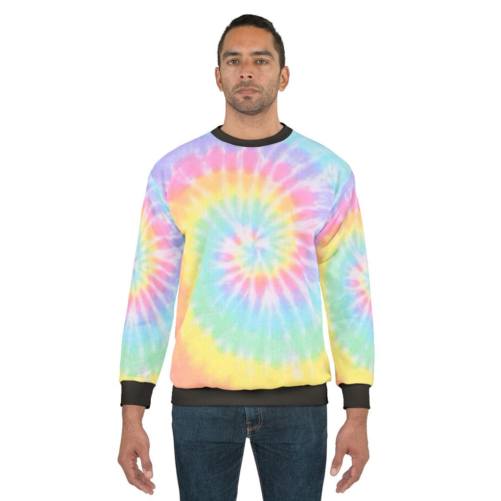Colorful rainbow tie-dye sweatshirt