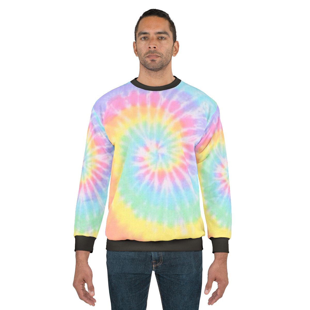 Colorful rainbow tie-dye sweatshirt