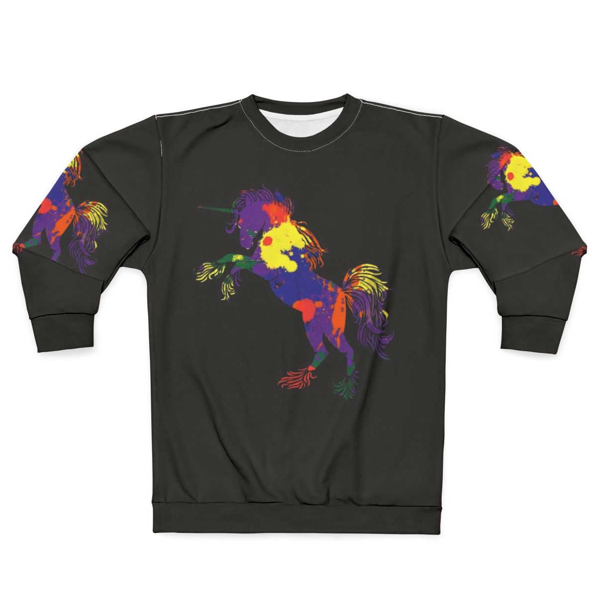 Rainbow Unicorn Sweatshirt with Whimsical Design