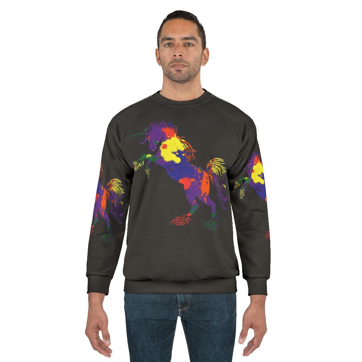 Rainbow Unicorn Sweatshirt with Whimsical Design
