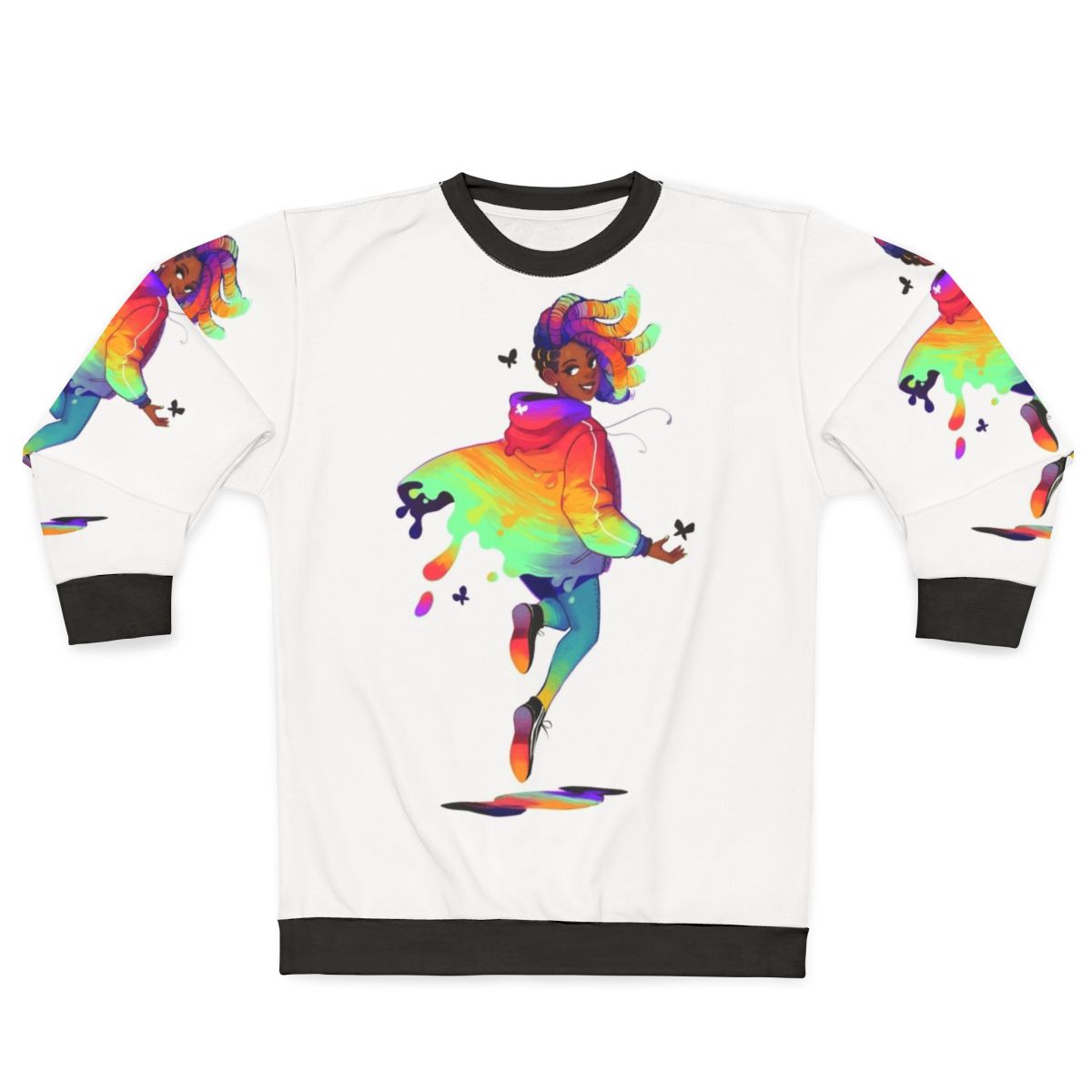 Raincoat Sweatshirt with Hooded Design