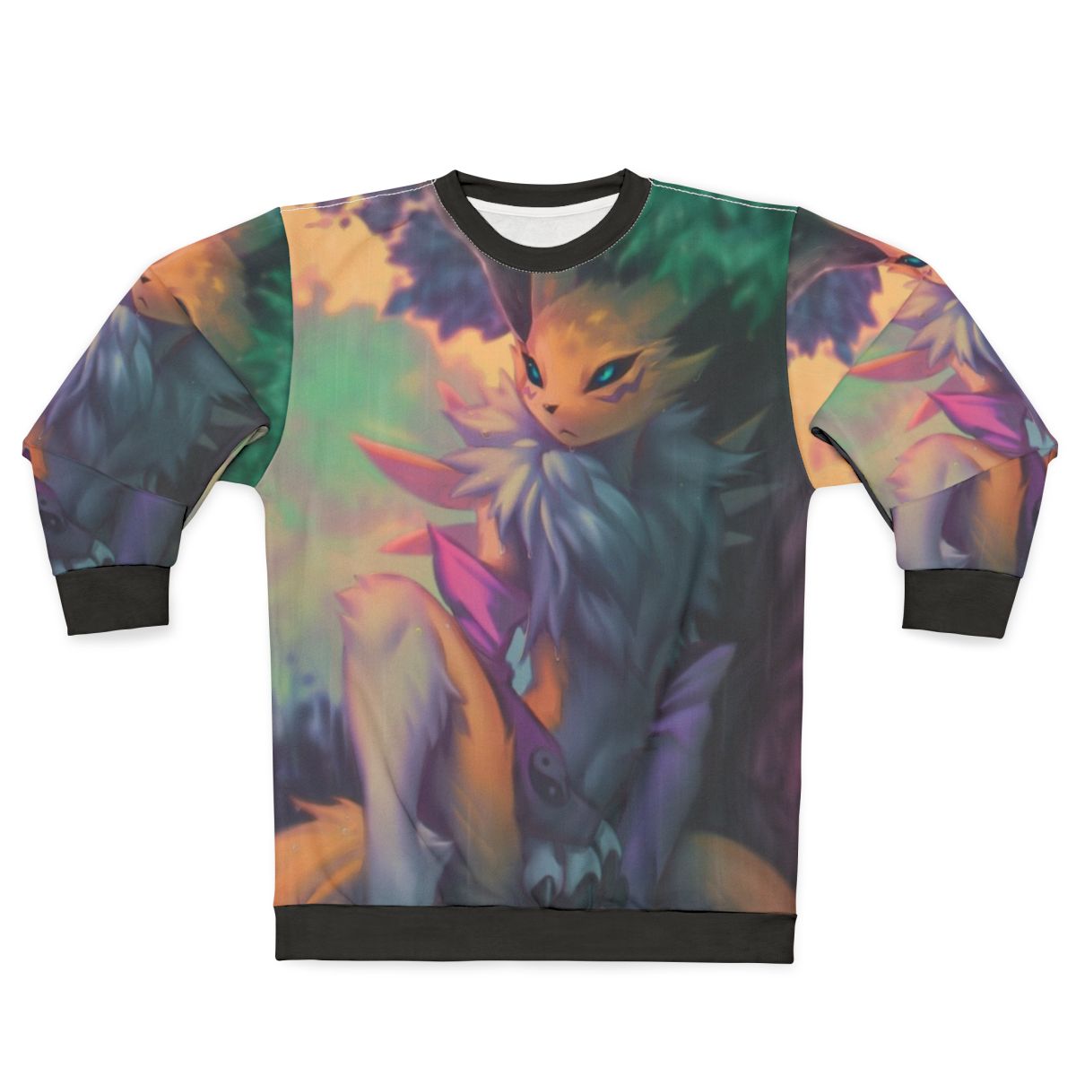 Rainy Renamon Digimon Anime Sweatshirt