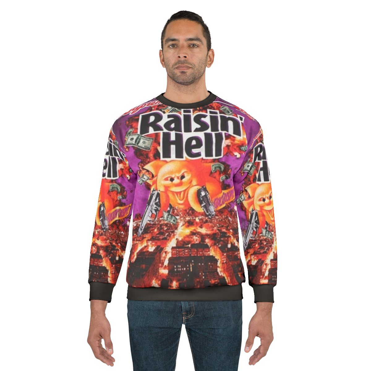 Raisin hell sweatshirt, supreme apparel graphic tee