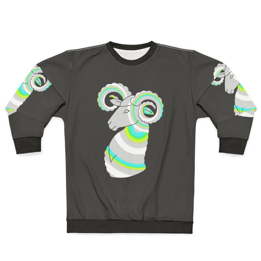 Legendary Ram Aries Zodiac Animal Art Sweatshirt