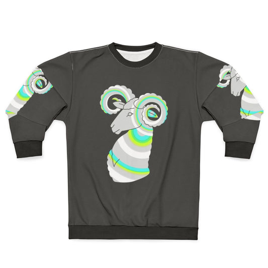 Legendary Ram Aries Zodiac Animal Art Sweatshirt