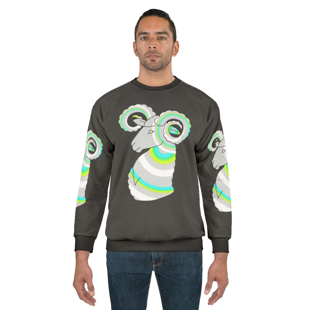 Legendary Ram Aries Zodiac Animal Art Sweatshirt