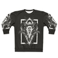 Ram skull monochrome sweatshirt design