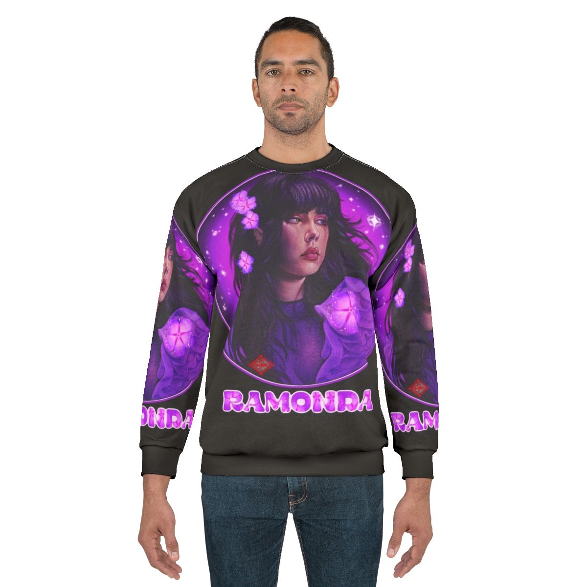 Ramonda lila purple sweatshirt