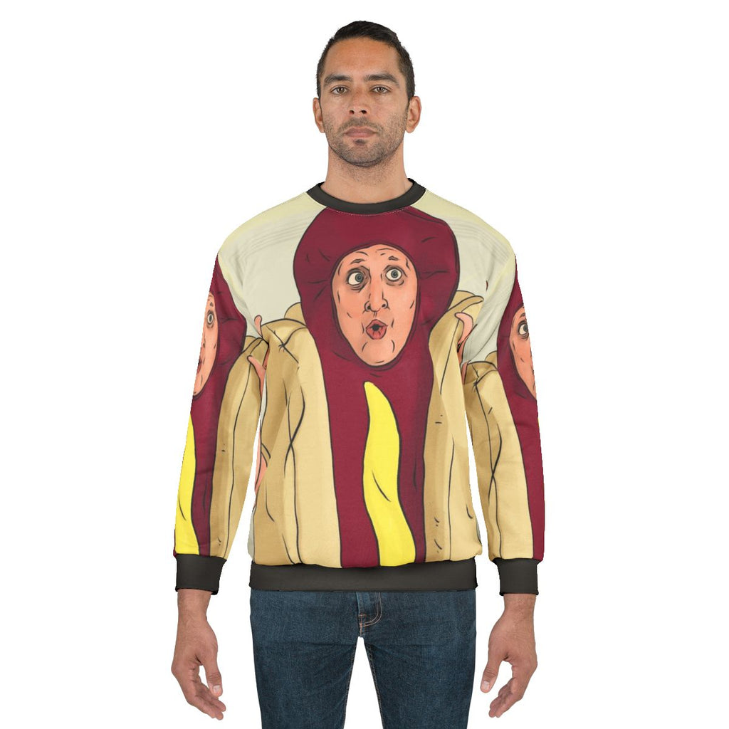 Comfortable comedy sweatshirt featuring I Think You Should Leave theme