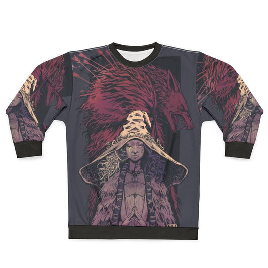 Vintage Desaturated Ranni from Elden Ring Sweatshirt