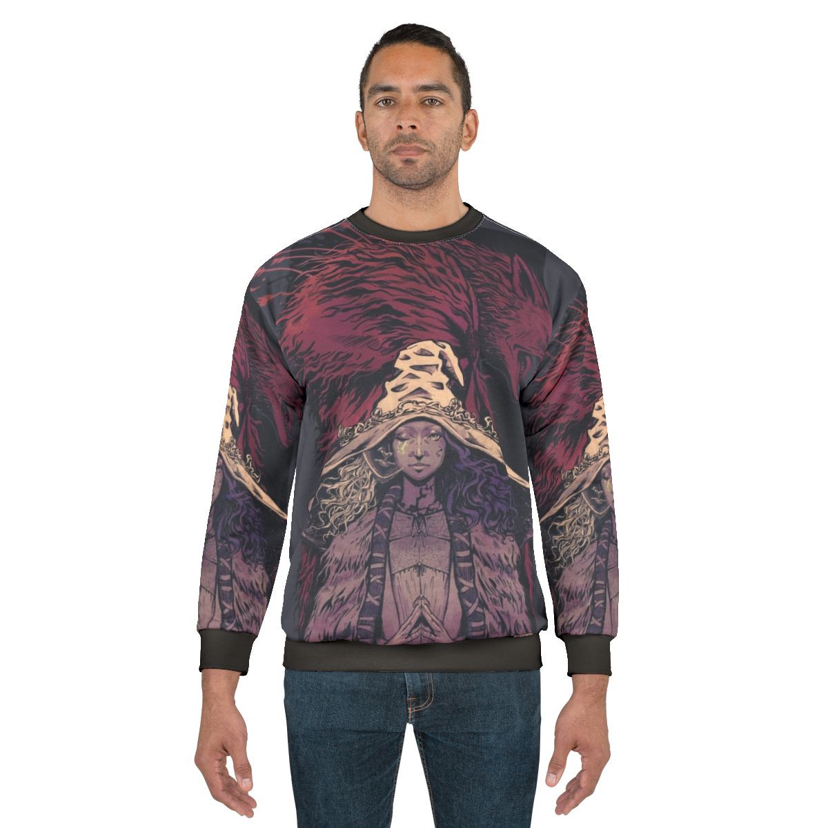 Vintage Desaturated Ranni from Elden Ring Sweatshirt