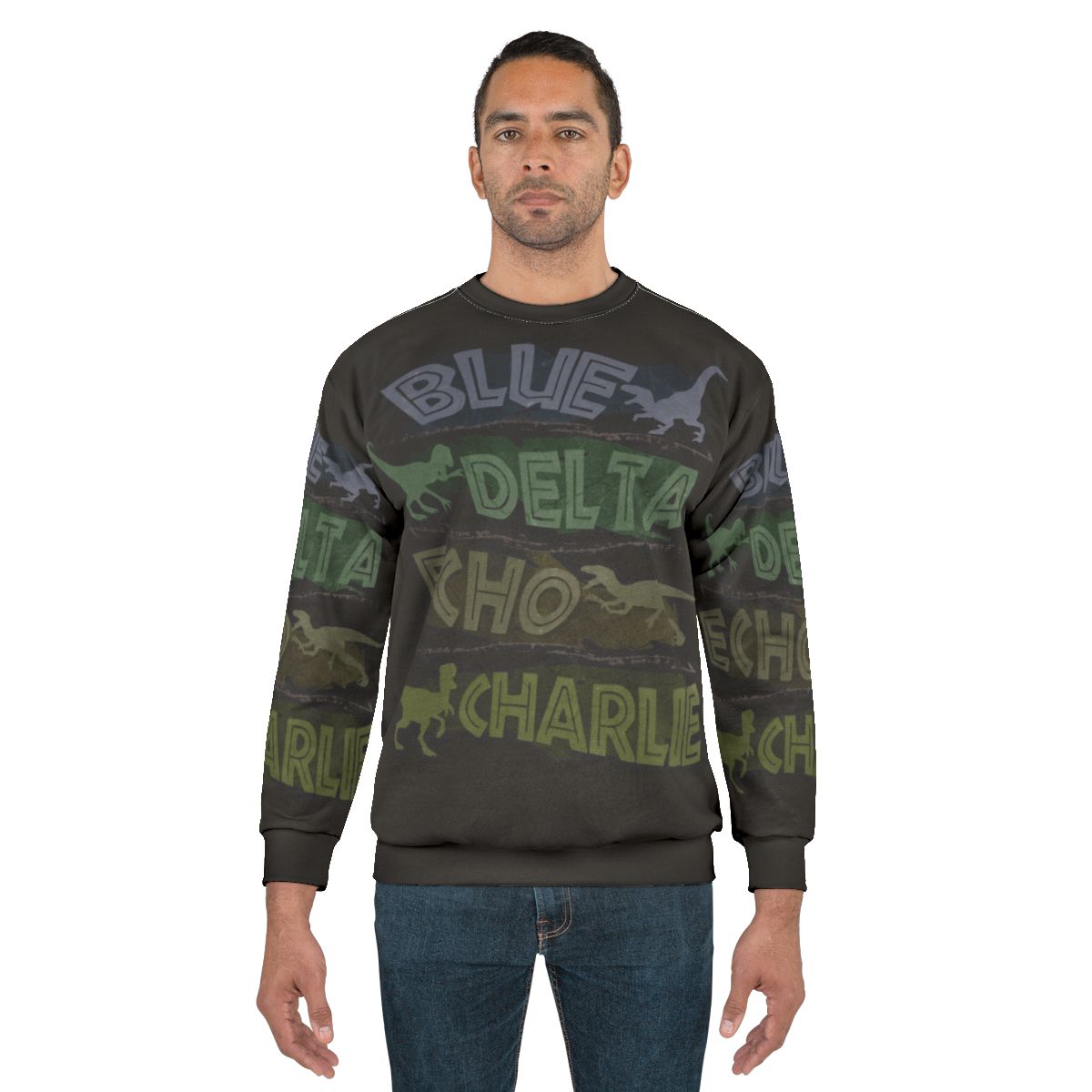 Raptor Squad Sweatshirt featuring dinosaurs from Jurassic Park and Jurassic World