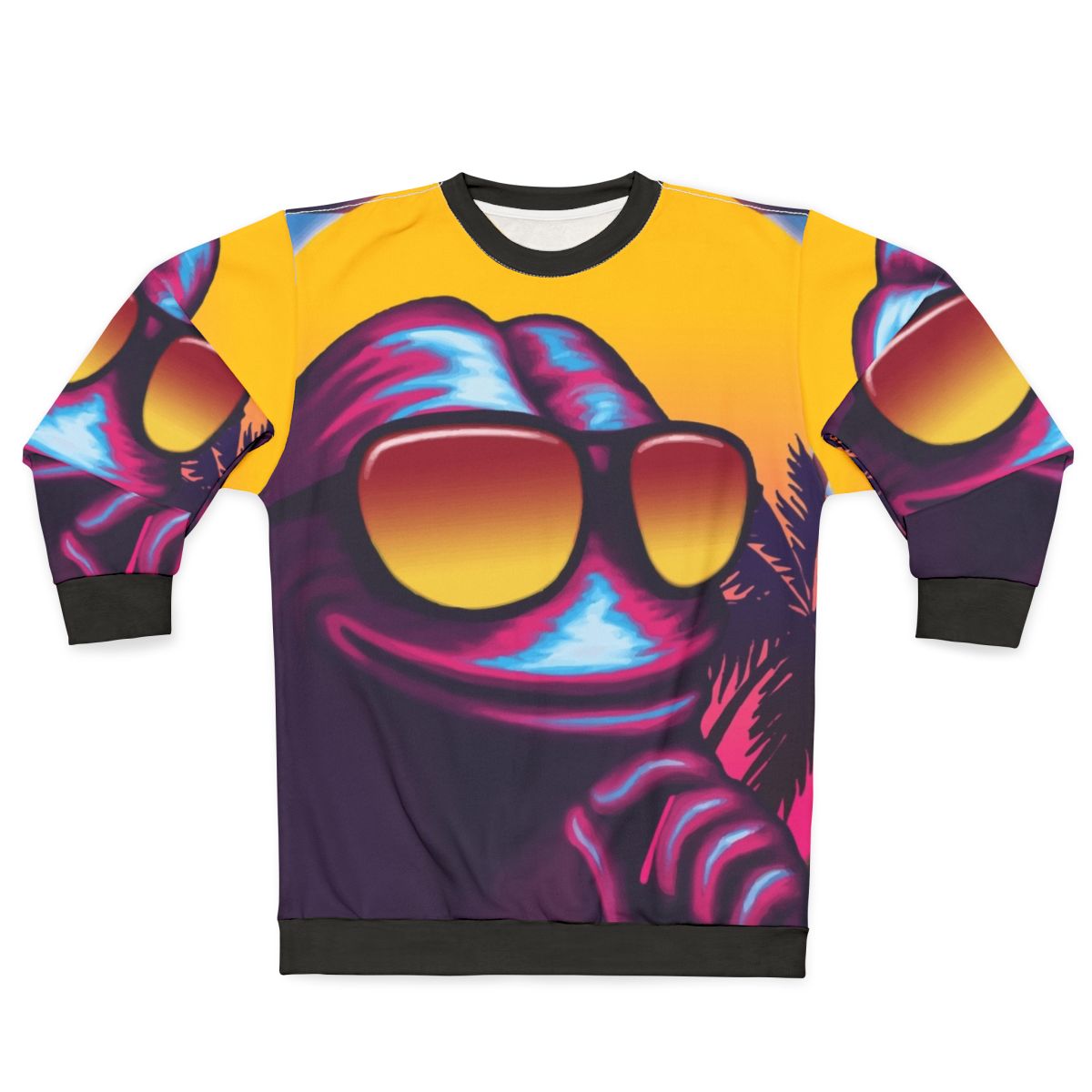 Rare Outrun Pepe The Frog Sweatshirt