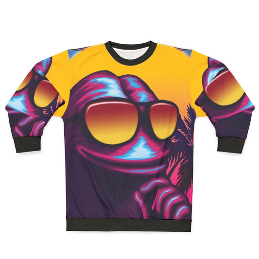 Rare Outrun Pepe The Frog Sweatshirt