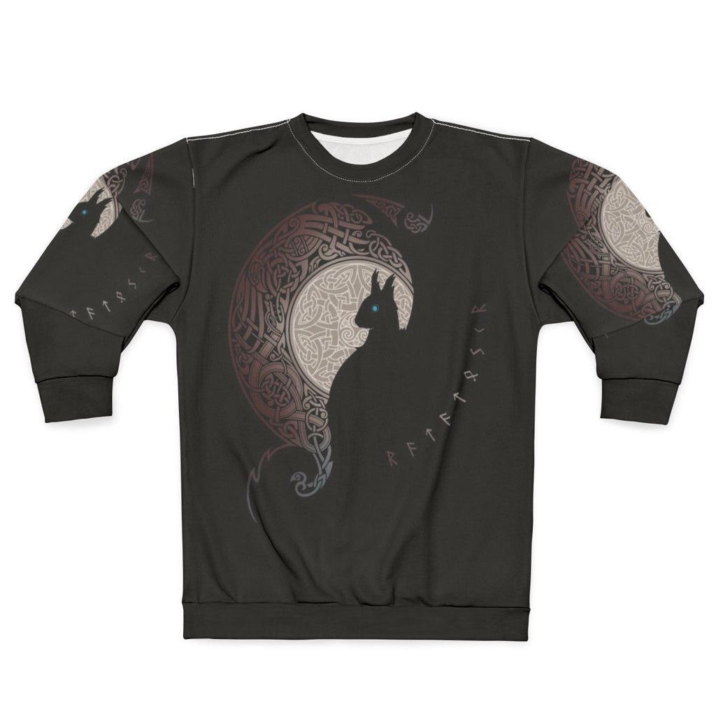 Ratatoskr Sweatshirt - Mythical Squirrel Silhouette Design
