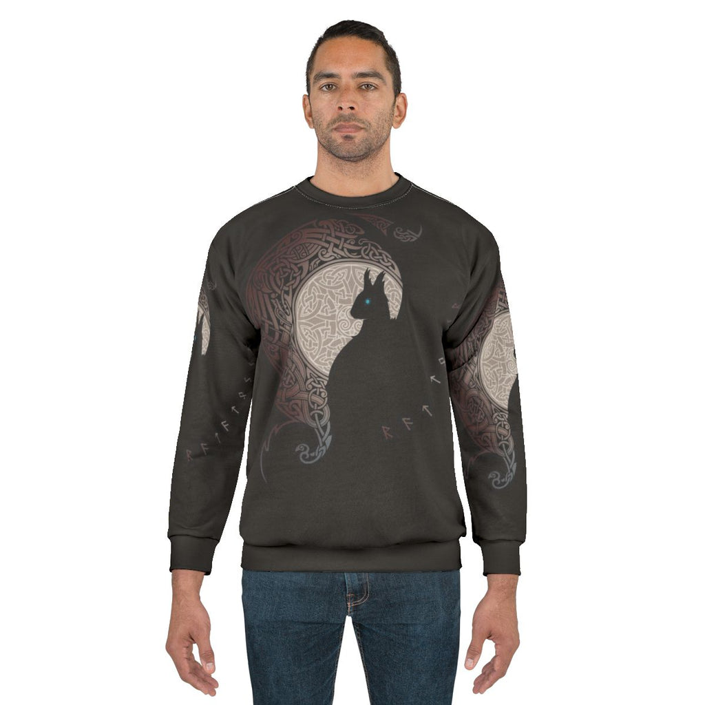 Ratatoskr Sweatshirt - Mythical Squirrel Silhouette Design