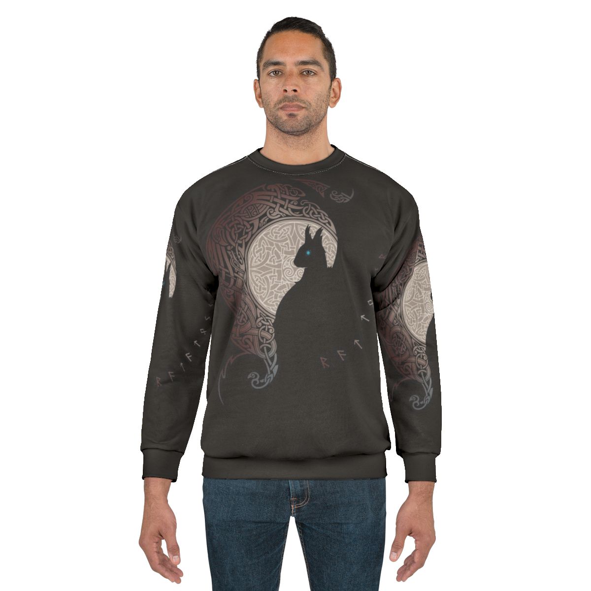 Ratatoskr Sweatshirt - Mythical Squirrel Silhouette Design