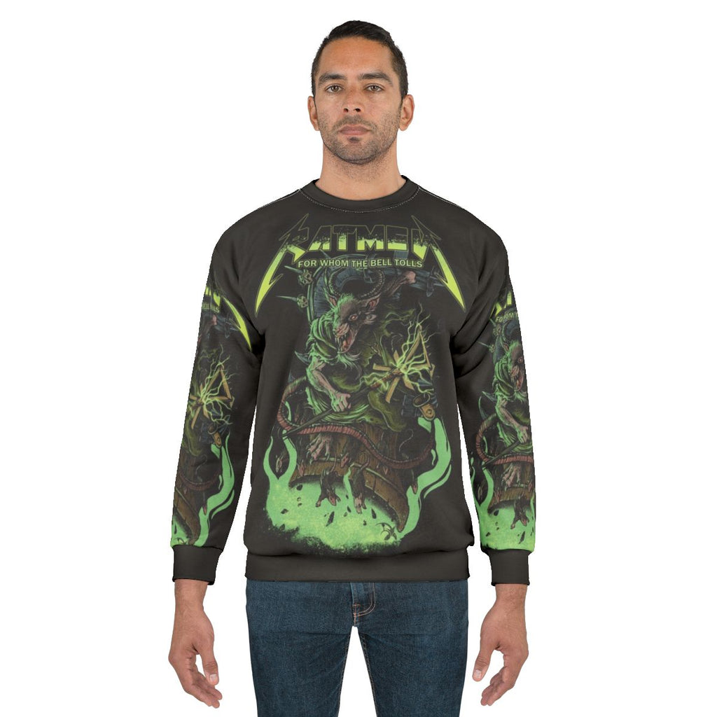 Warhammer 40k Skaven Sweatshirt with metal skull and horned design