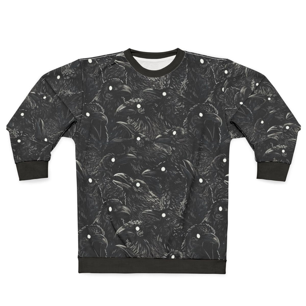 Raven Pattern Gothic Sweatshirt