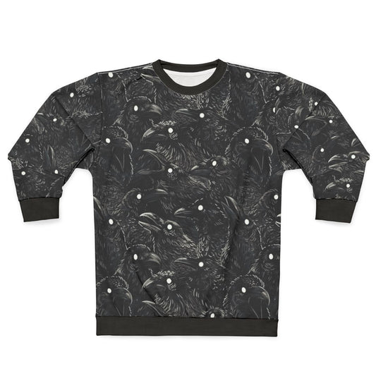 Raven Pattern Gothic Sweatshirt