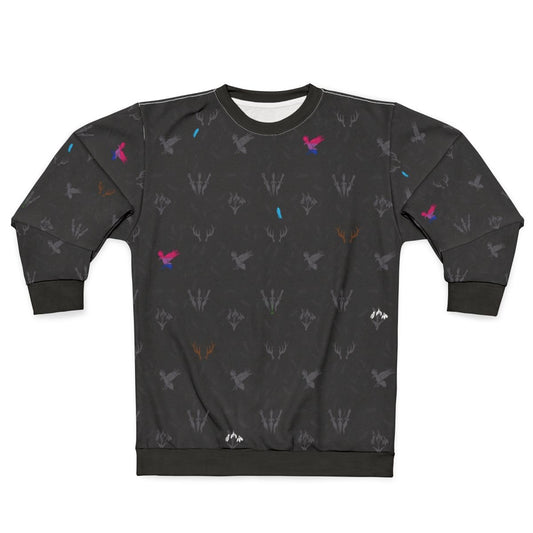 Raven Queen Rogue Sweatshirt with Goth Pattern