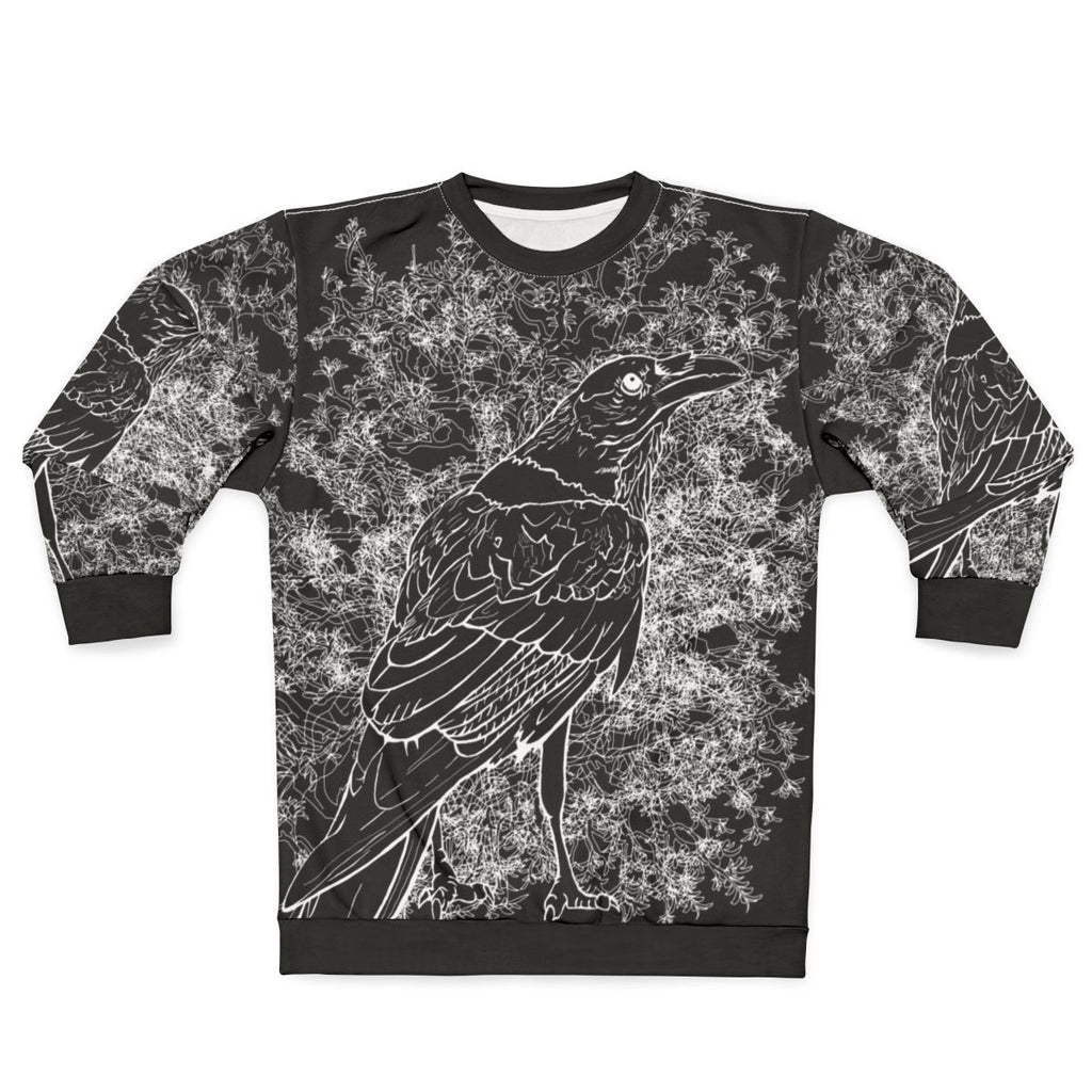 Raven Sweatshirt 3 - Dark, Goth-Inspired Apparel