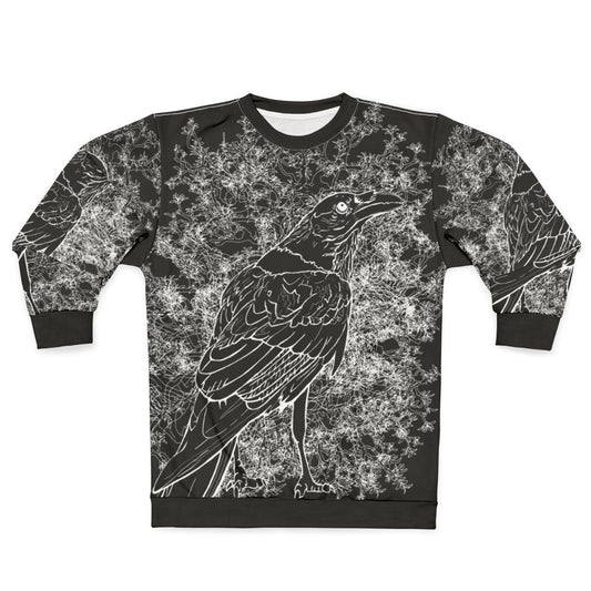Raven Sweatshirt 3 - Dark, Goth-Inspired Apparel