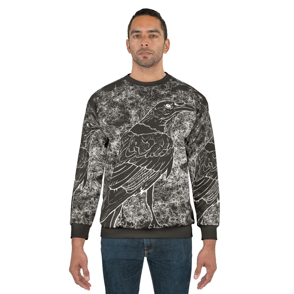 Raven Sweatshirt 3 - Dark, Goth-Inspired Apparel