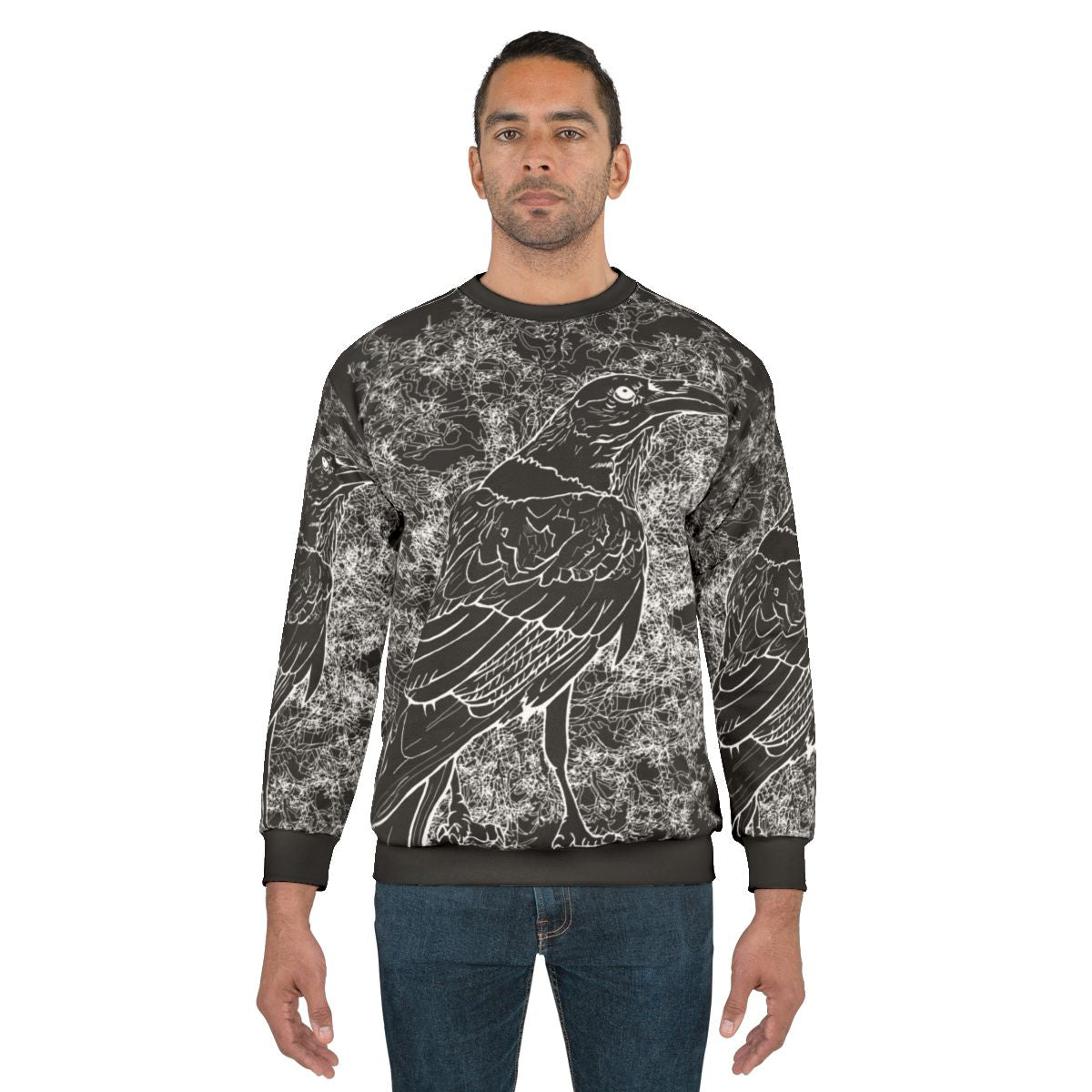 Raven Sweatshirt 3 - Dark, Goth-Inspired Apparel