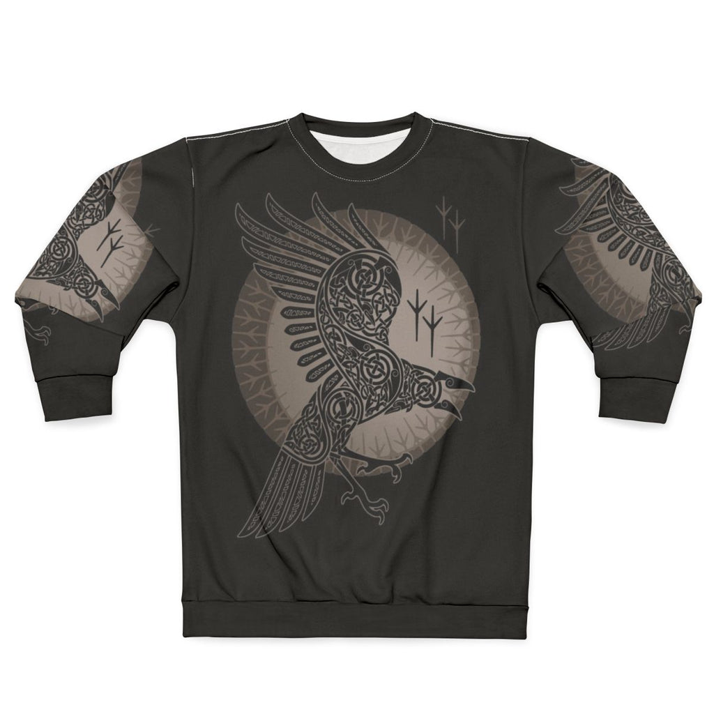 Raven Scandinavian Viking Tribal Sweatshirt