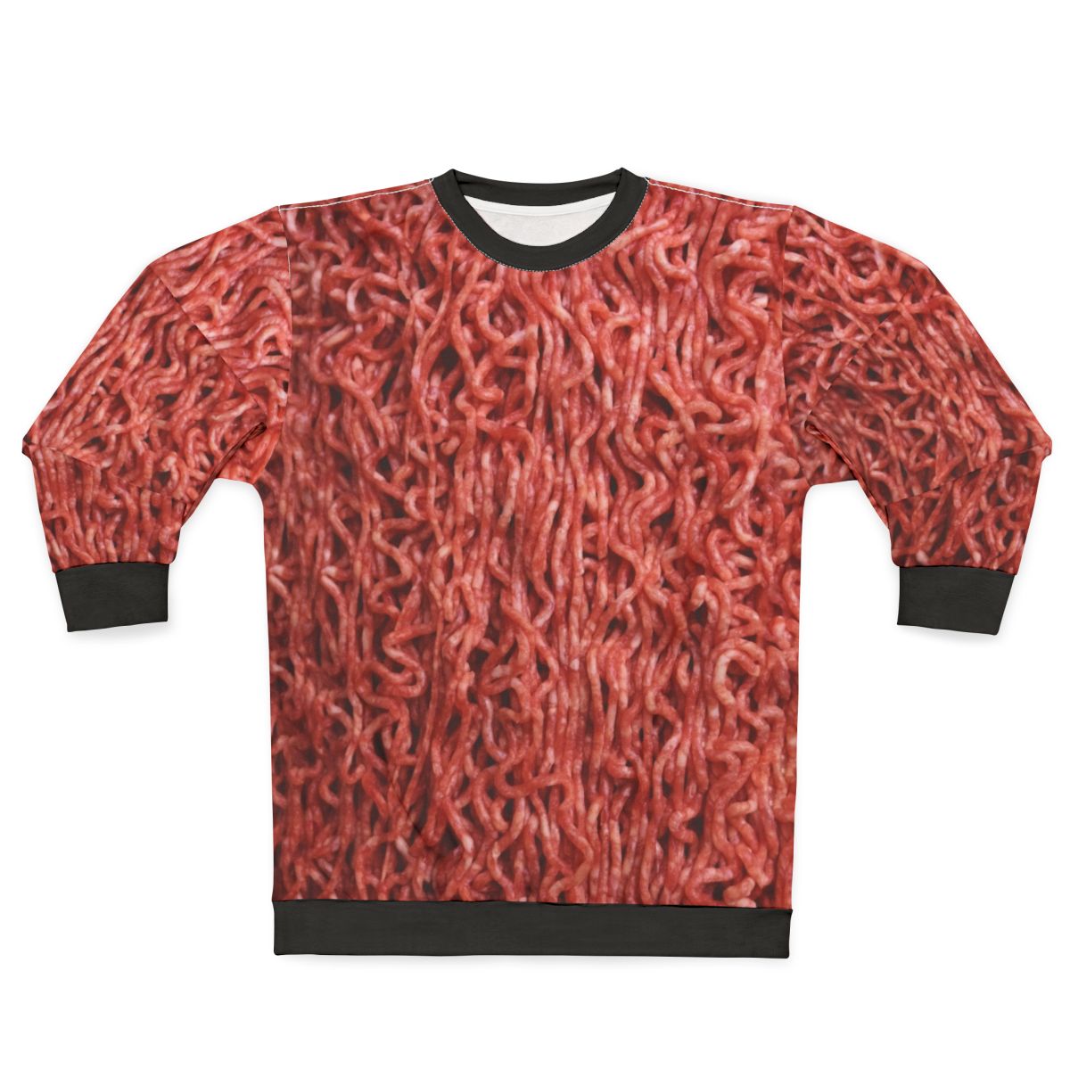 Raw ground beef sweatshirt, perfect for meat lovers this Halloween