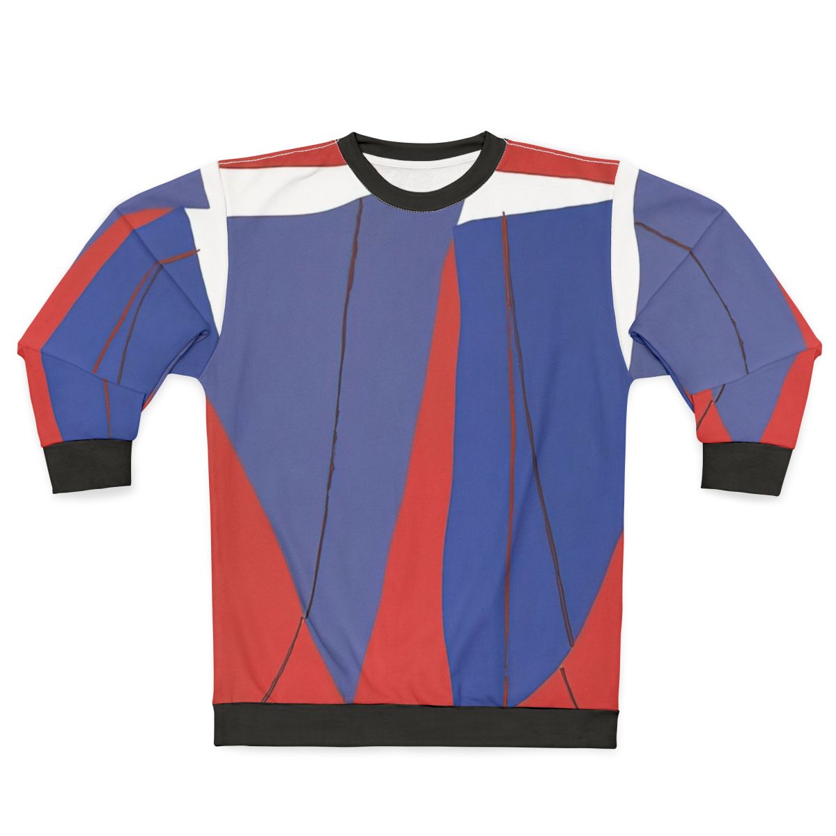 Colorful abstract expressionist sweatshirt inspired by artist Ray Parker